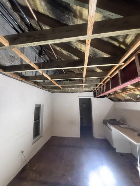 Controlled artex plasterboard strip-out in Swiss Cottage